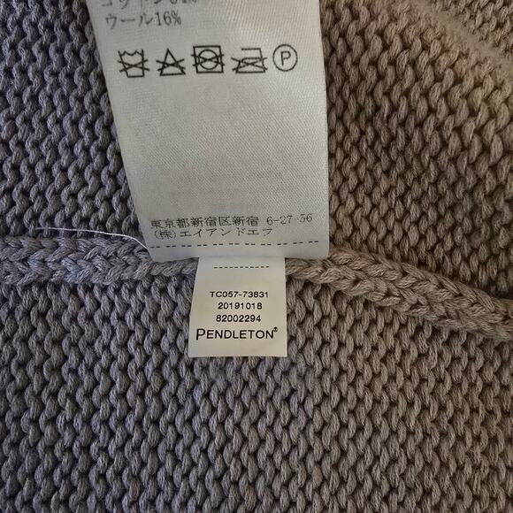 Pendleton Sierra Springs Aztec Southwestern Cotton Wool Long Open Cardigan - Picture 8 of 13